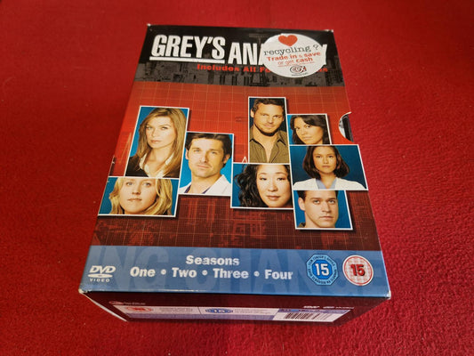 GREY'S ANATOMY SEASONS 1 - 4 BOX till DVD