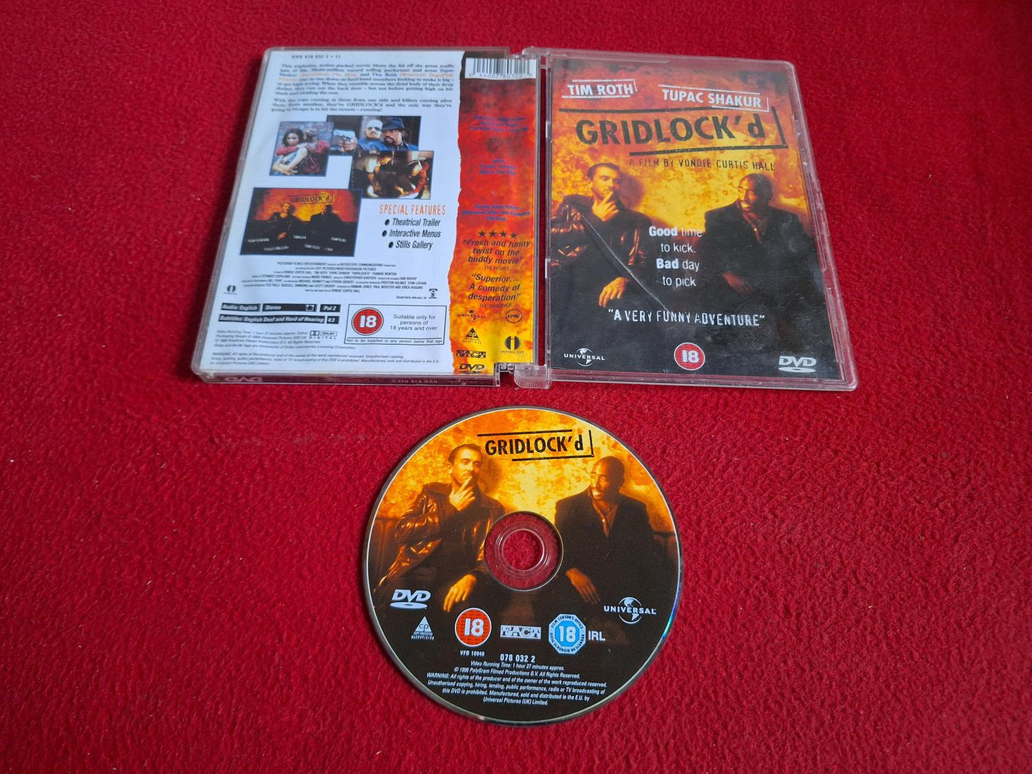 GRIDLOCK'D [ TIM ROTH / TUPAC SHAKUR ] DVD