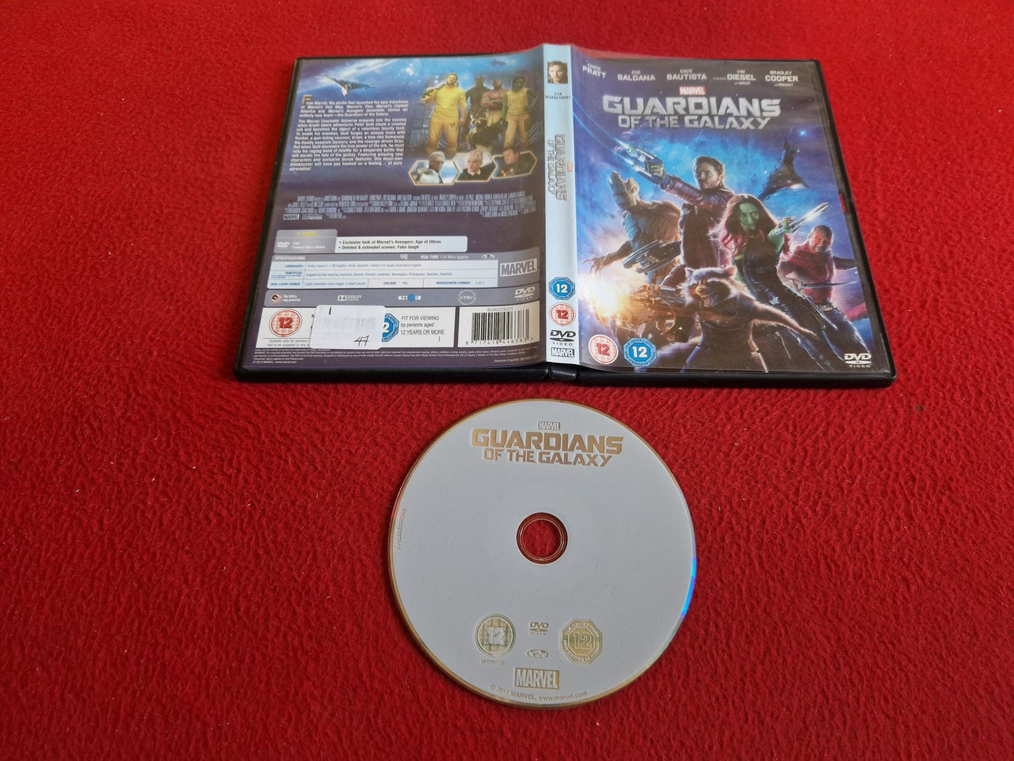 GUARDIANS OF THE GALAXY DVD