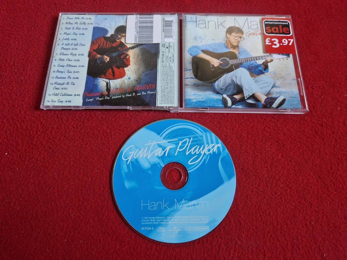 GUITAR PLAYER HANK MARVIN till CD
