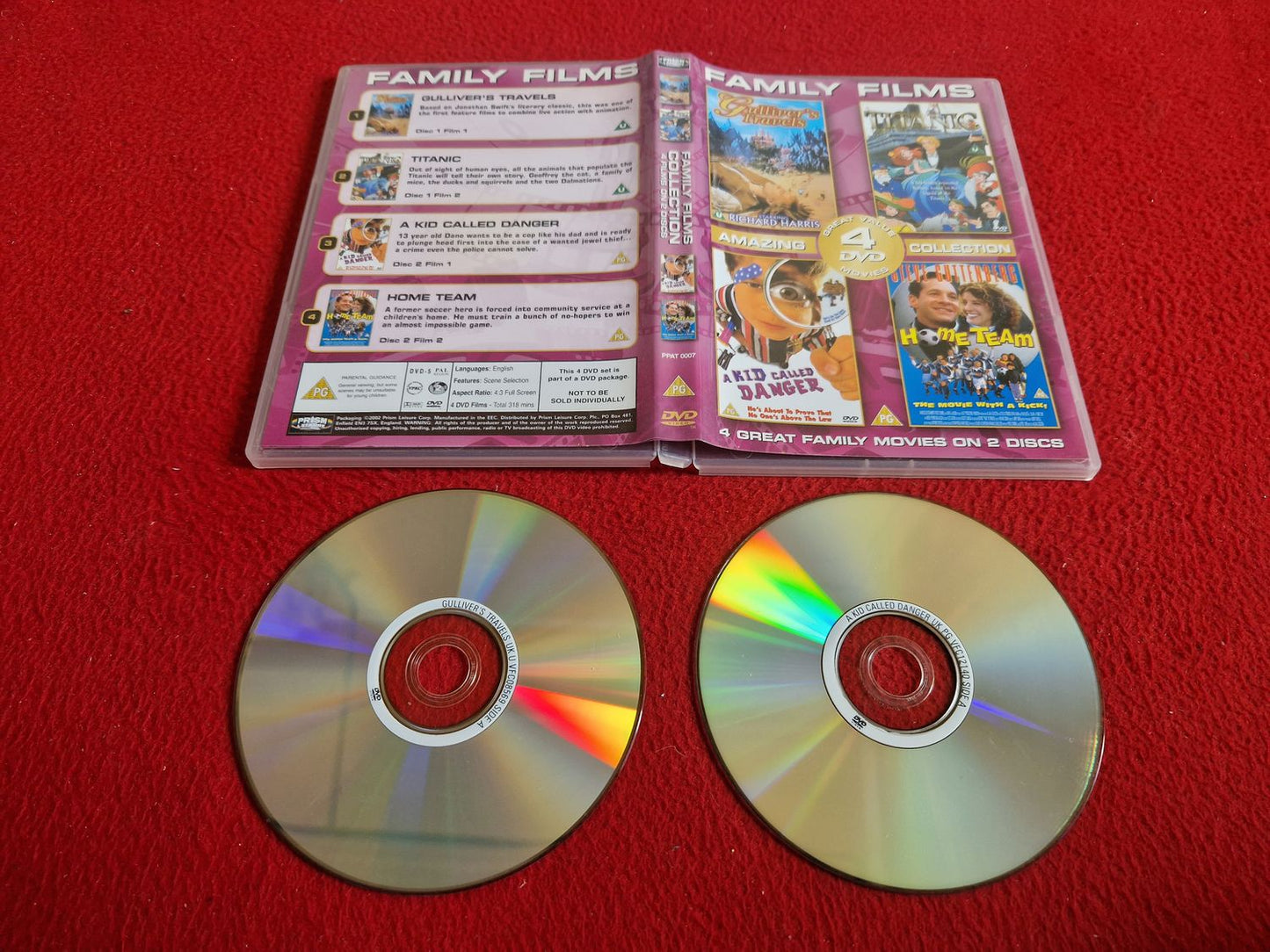 GULLIVER'S TRAVELS / TITANC / A KID CALLED DANGER / HOME TEAM DVD
