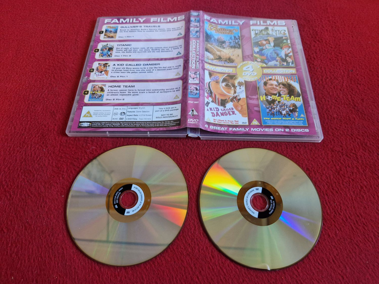 GULLIVERS TRAVELS / TITANIC / A KID CALLED DANGER / HOME TEAM DVD