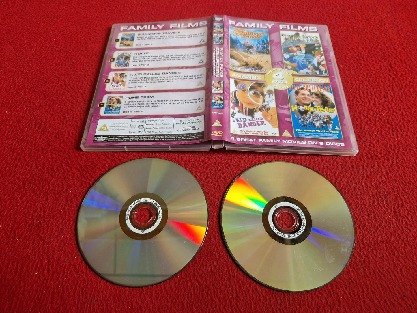 GULLIVER'S TRAVELS / TITANIC / A KID CALLED DANGER / HOME TEAM DVD