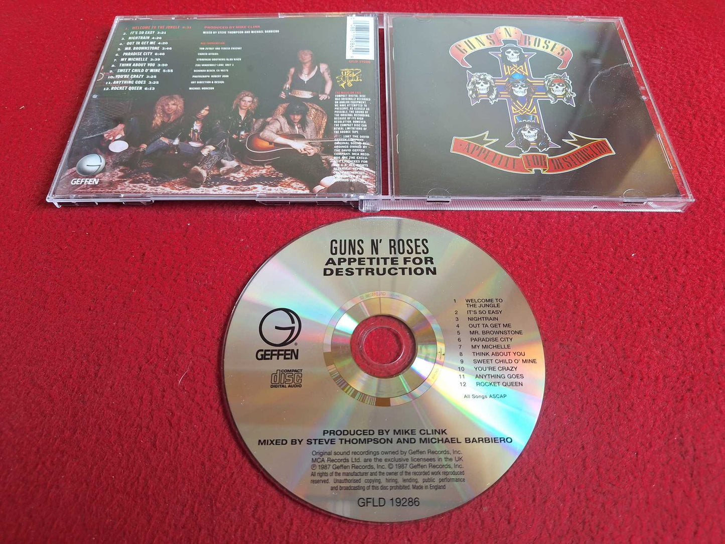 GUNS 'N' ROSES APPETITE FOR DESTRUCTION CD