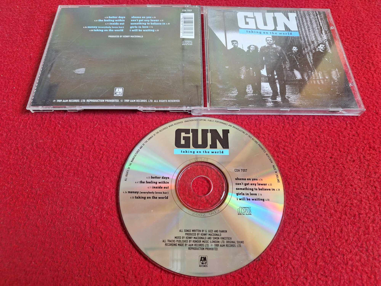 GUN TAKING ON THE WORLD CD