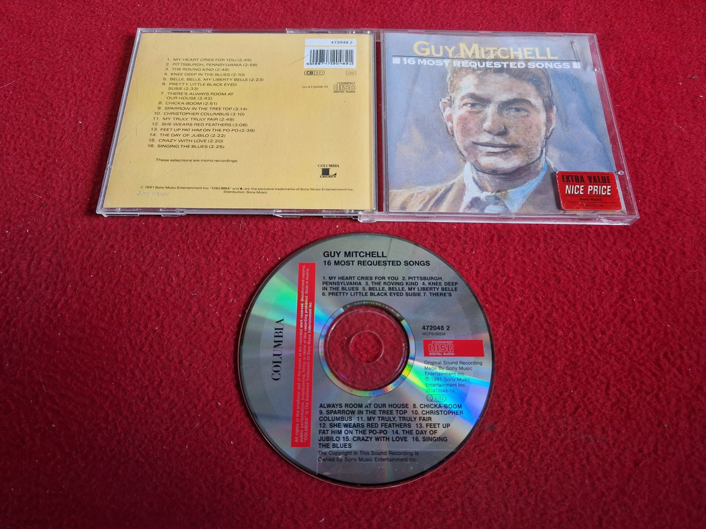 GUY MITCHELL 16 MOST REQUESTED SONGS CD