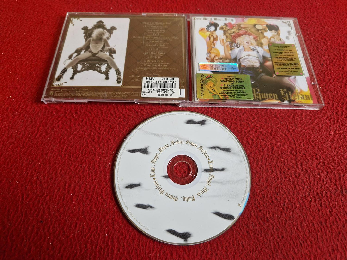 GWEN STEFANI LOVE ANGEL MUSIC BABY CD