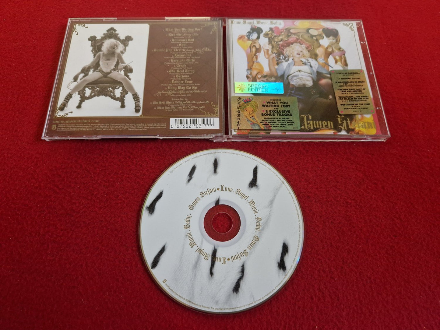 GWEN STEFANI LOVE ANGEL MUSIC BABY till CD