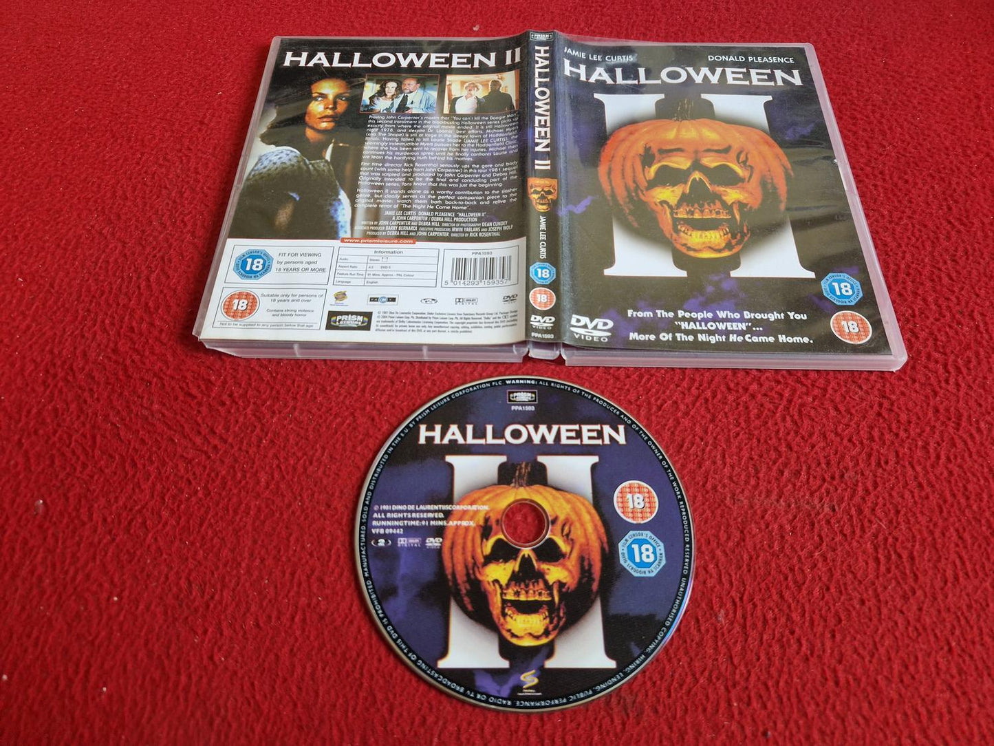 HALLOWEEN II DVD