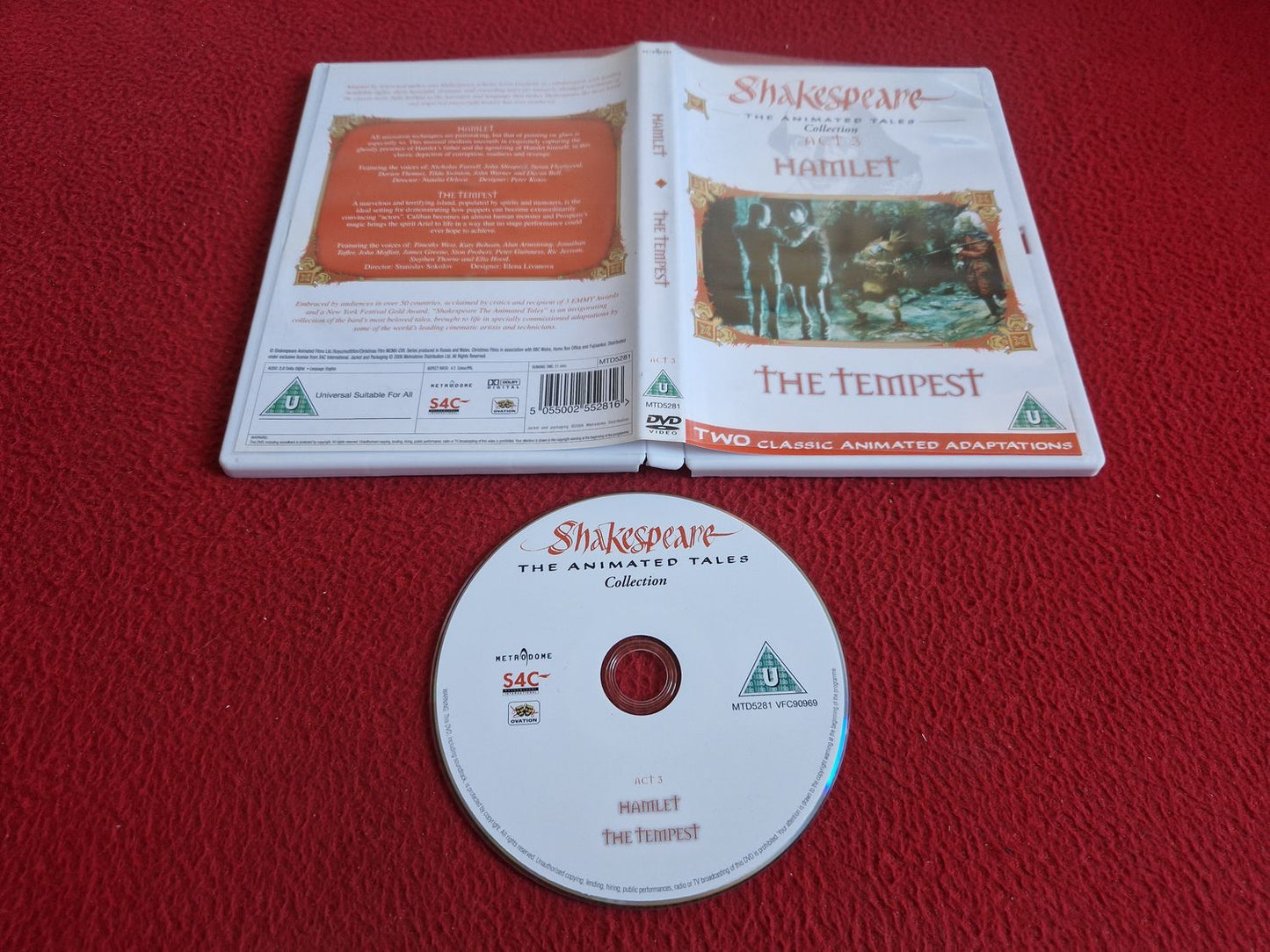 HAMLET / THE TEMPEST [ SHAKESPEARE ANIMATED TALES ] DVD