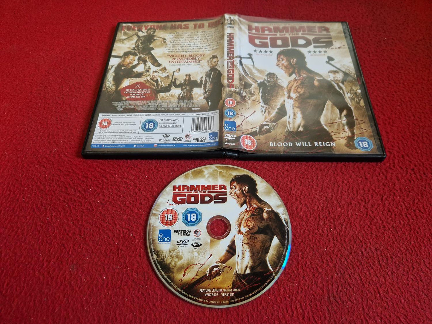 HAMMER OF THE GODS DVD