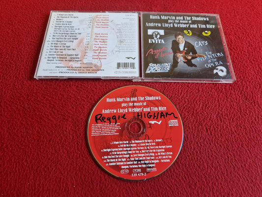 HANK MARVIN AND THE SHADOWS PLAY THE MUSIC OF ANDREW LLOYD WEBBER & TIM RICE CD