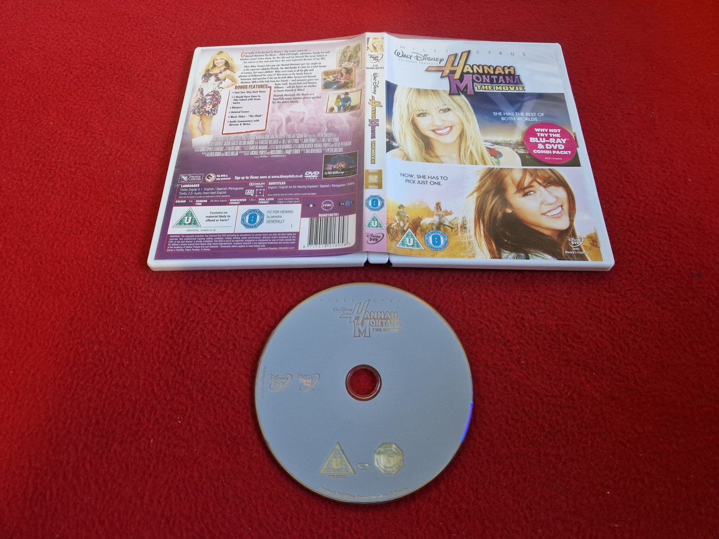 HANNAH MONTANA: THE MOVIE DVD