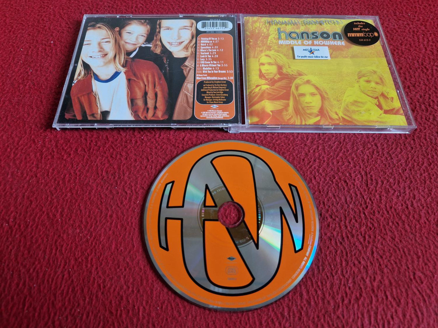 HANSON MIDDLE OF NOWHERE CD