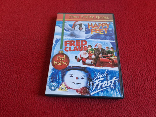 HAPPY FEET / FRED CLAUS / JACK FROST BOX DVD