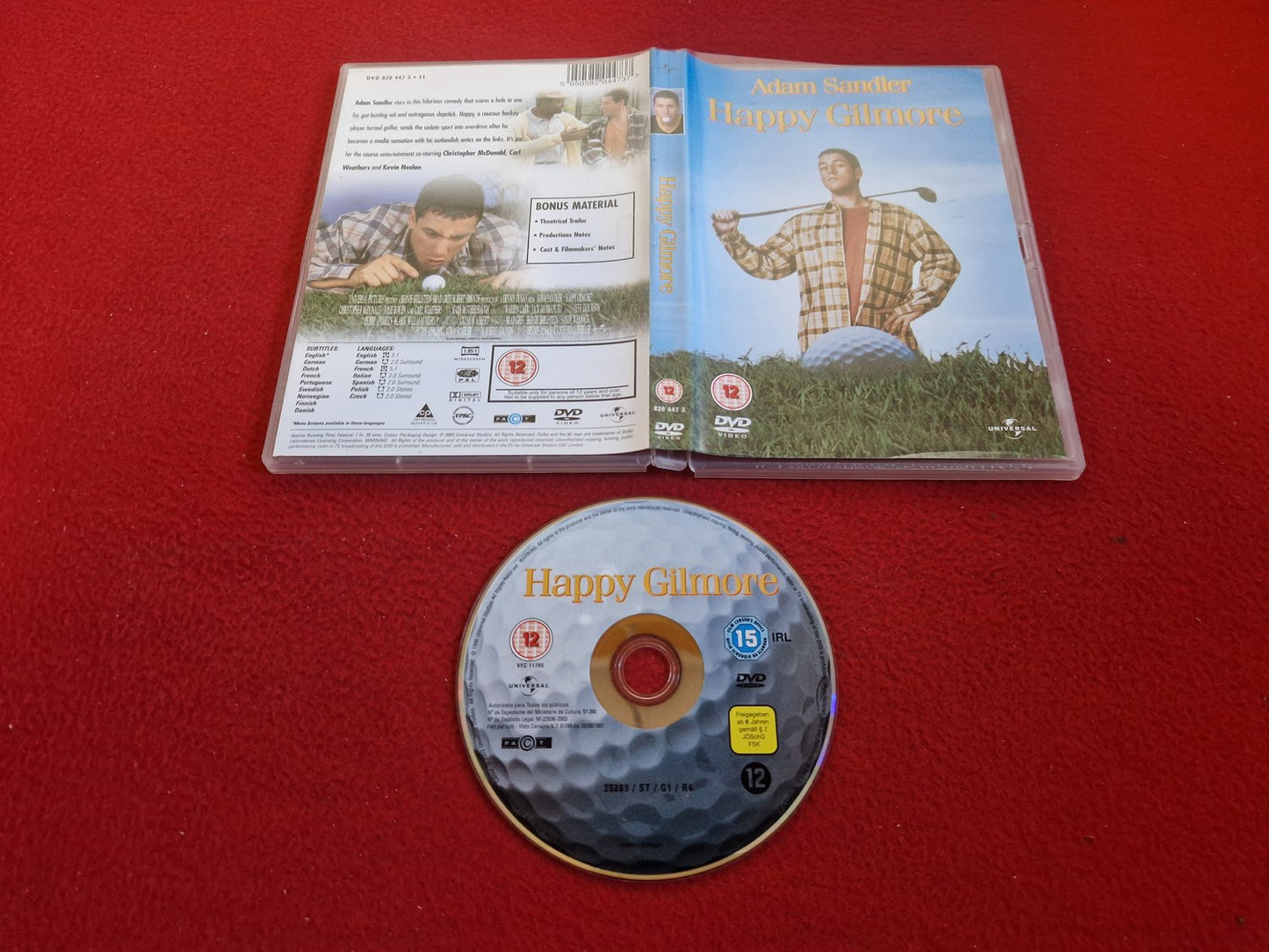 HAPPY GILMORE DVD