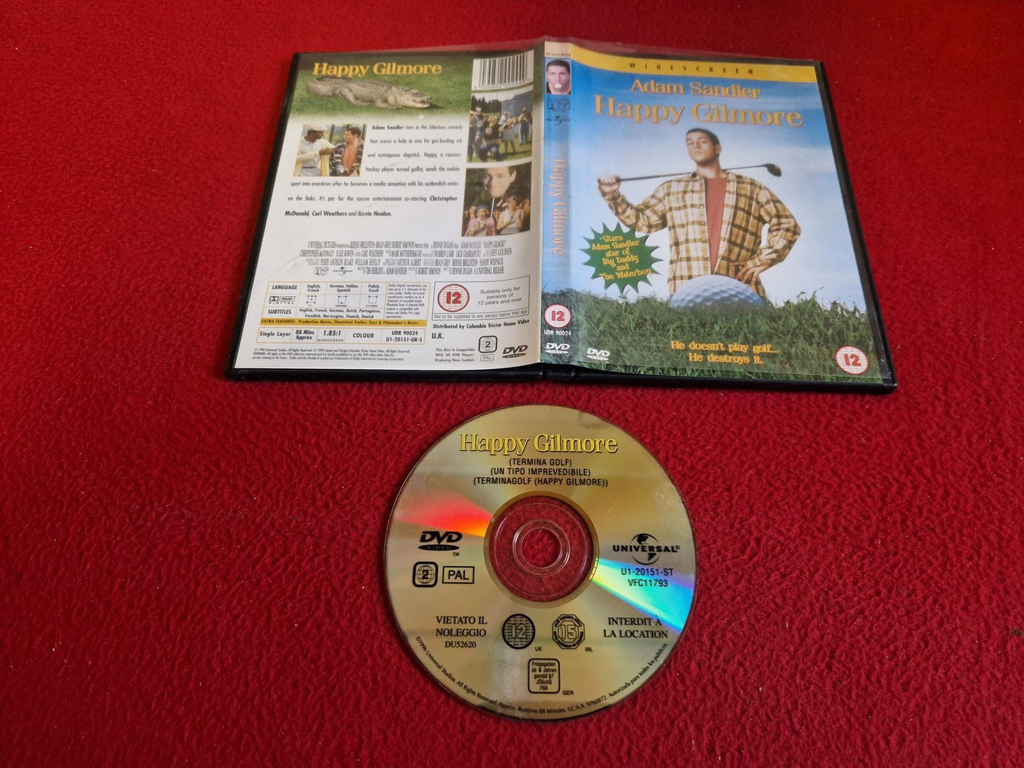 HAPPY GILMORE DVD