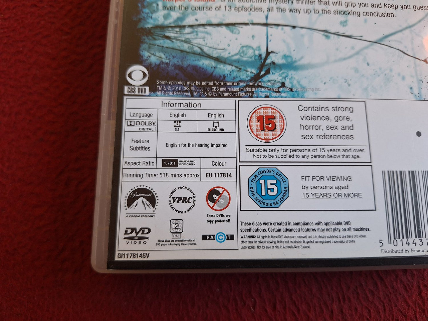 HARPER'S ISLAND THE COMPLETE SEASON BOX DVD