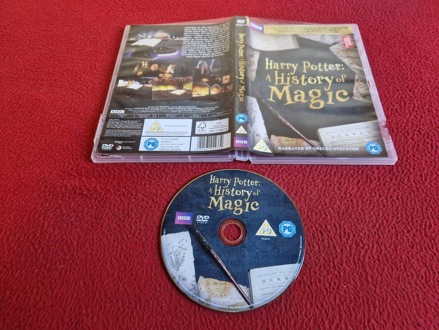 HARRY POTTER A HISTORY OF MAGIC DVD