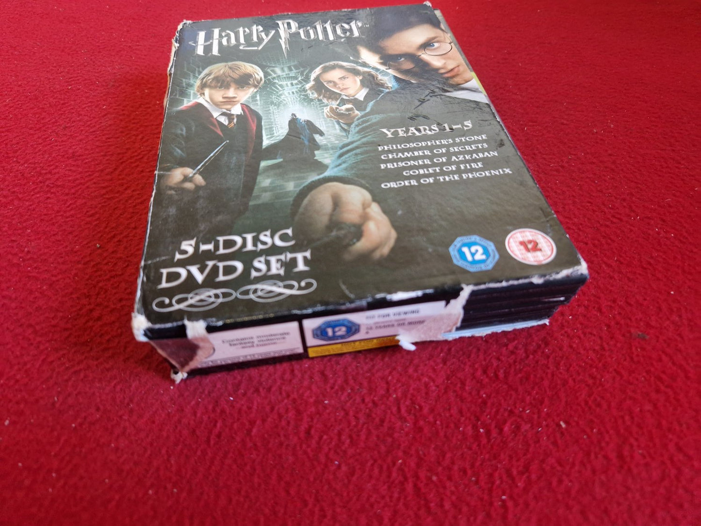HARRY POTTER YEARS 1 - 5 BOX DVD