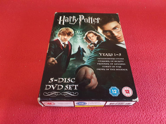 HARRY POTTER YEARS 1 - 5 BOX till DVD