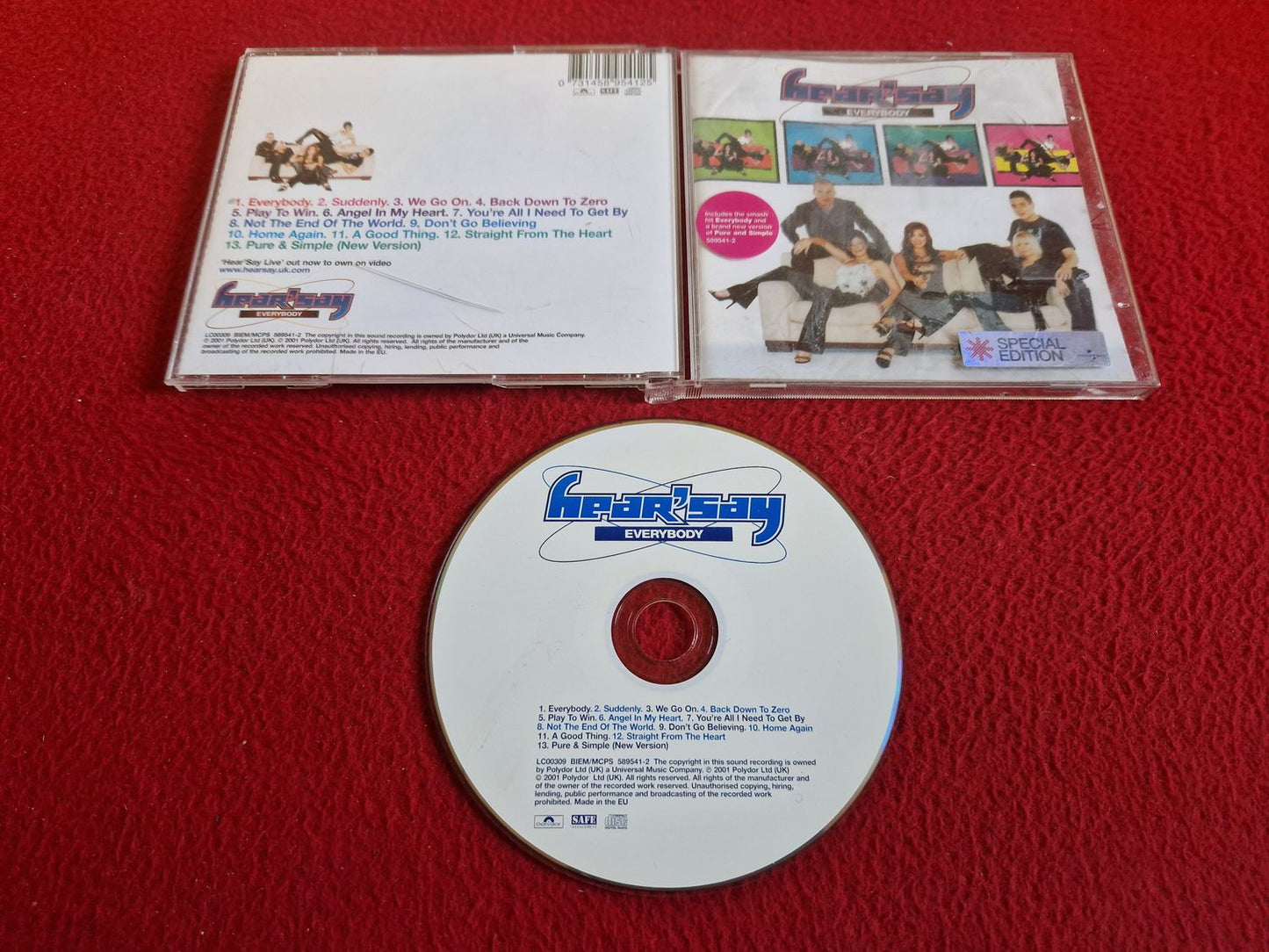 HEAR'SAY EVERYBODY SPECIAL EDITION CD