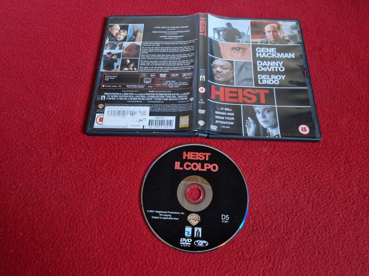 HEIST DVD