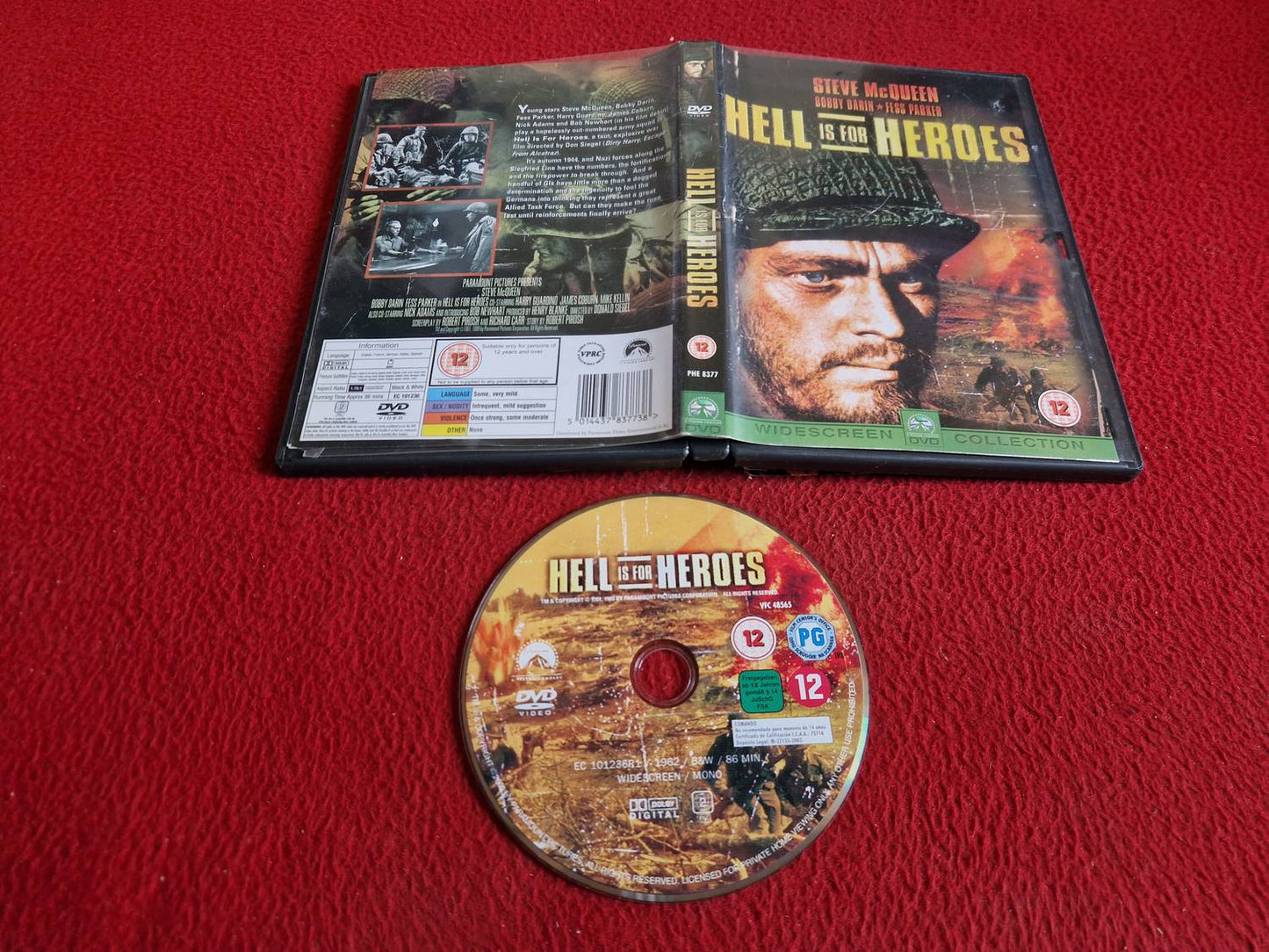 HELL IS FOR HEROES DVD