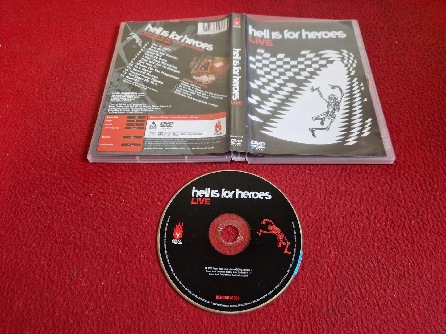 HELL IS FOR HEROES LIVE DVD