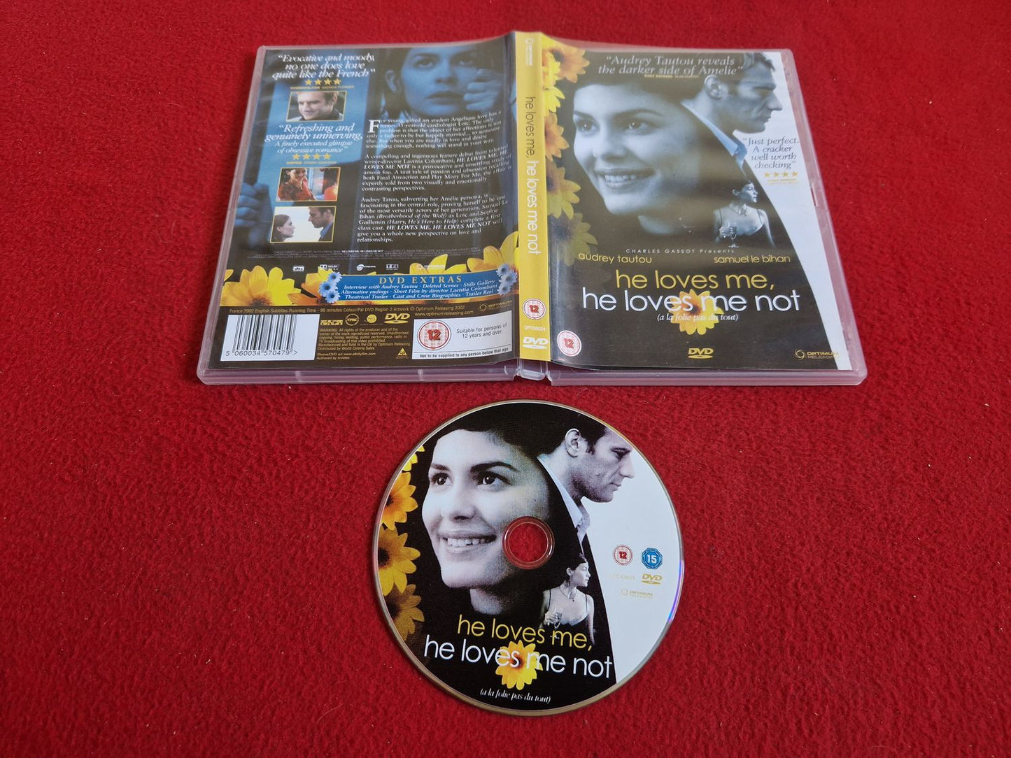 HE LOVES ME, HE LOVES ME NOT [ FRANSKT TAL ENGELSK TEXT ] DVD