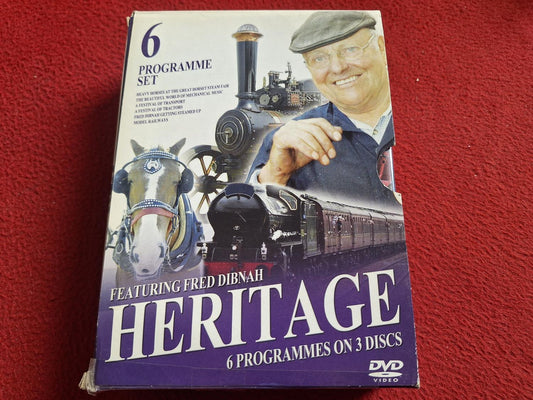 HERITAGE FEATURING FRED DIBNAH - HEAVY HORSES / FESTIVAL OF TRACTORS mfl BOX DVD