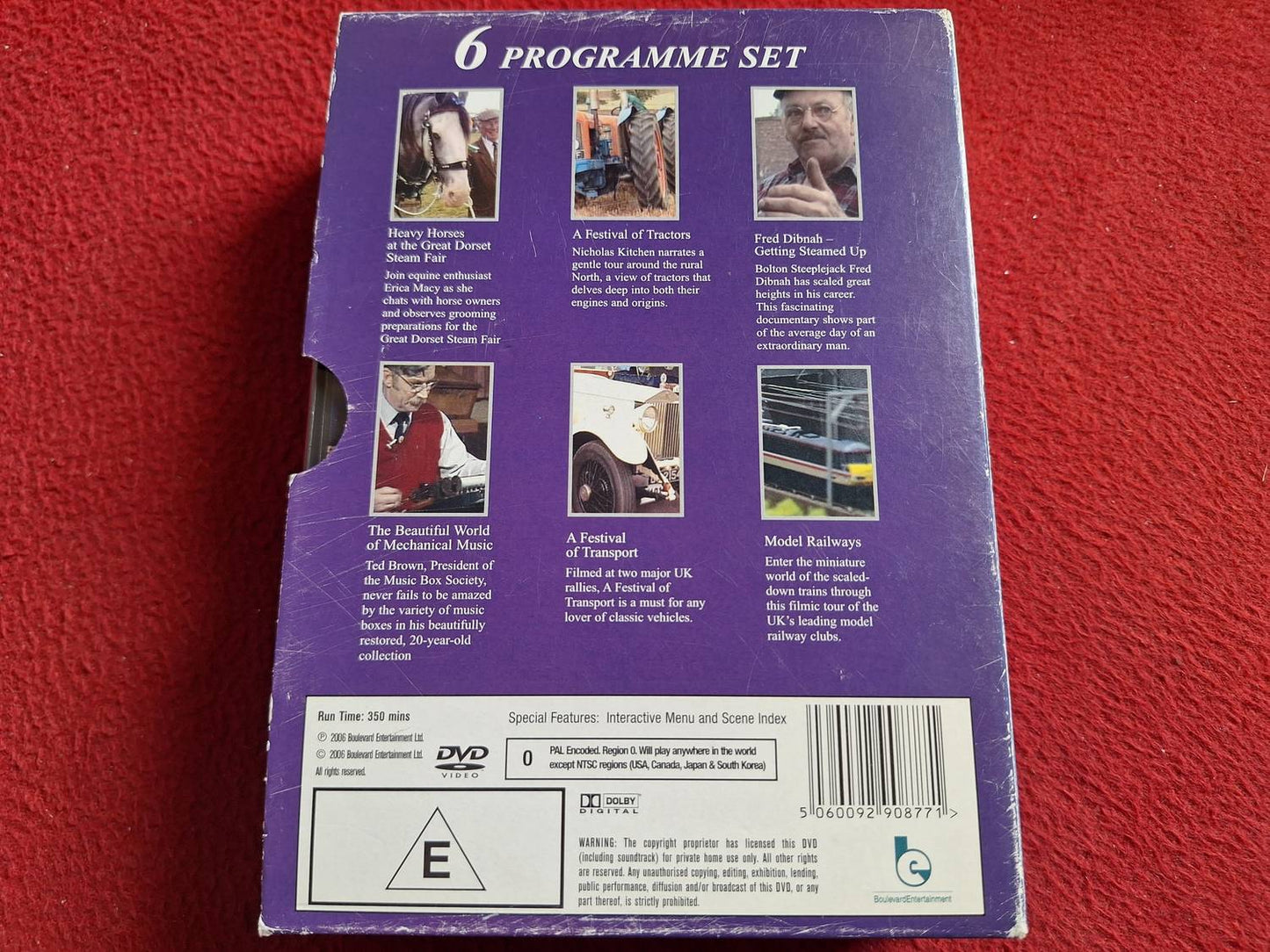 HERITAGE FEATURING FRED DIBNAH - HEAVY HORSES / FESTIVAL OF TRACTORS mfl BOX DVD