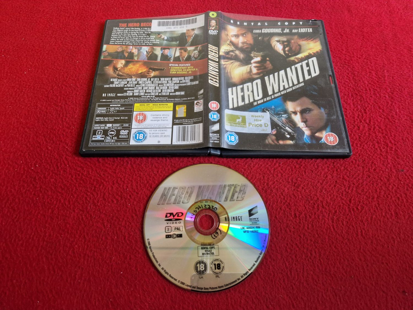 HERO WANTED DVD