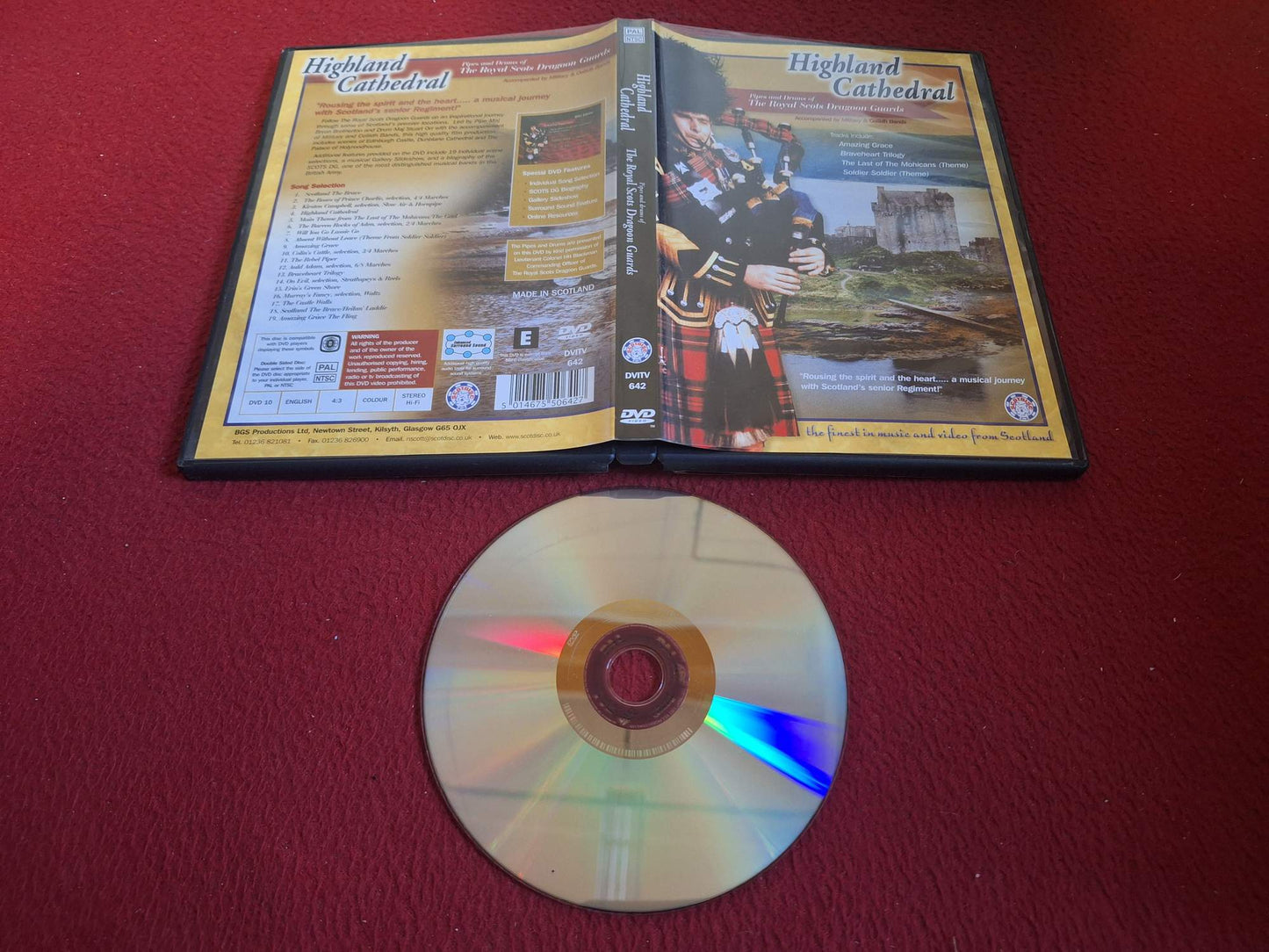HIGHLAND CATHEDRAL PIPES AND DRUMS OF THE ROYAL SCOTS DRAGOON GUARDS DVD