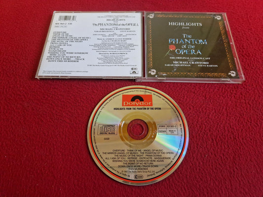 HIGHLIGHTS FROM THE PHANTOM OF THE OPERA CD