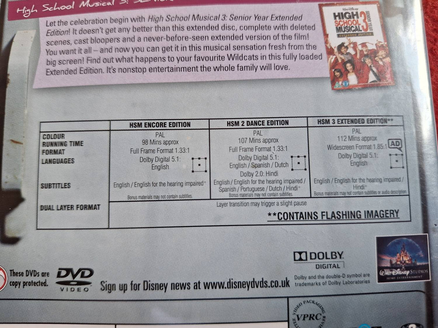 HIGH SCHOOL MUSICAL TRILOGY BOX DVD
