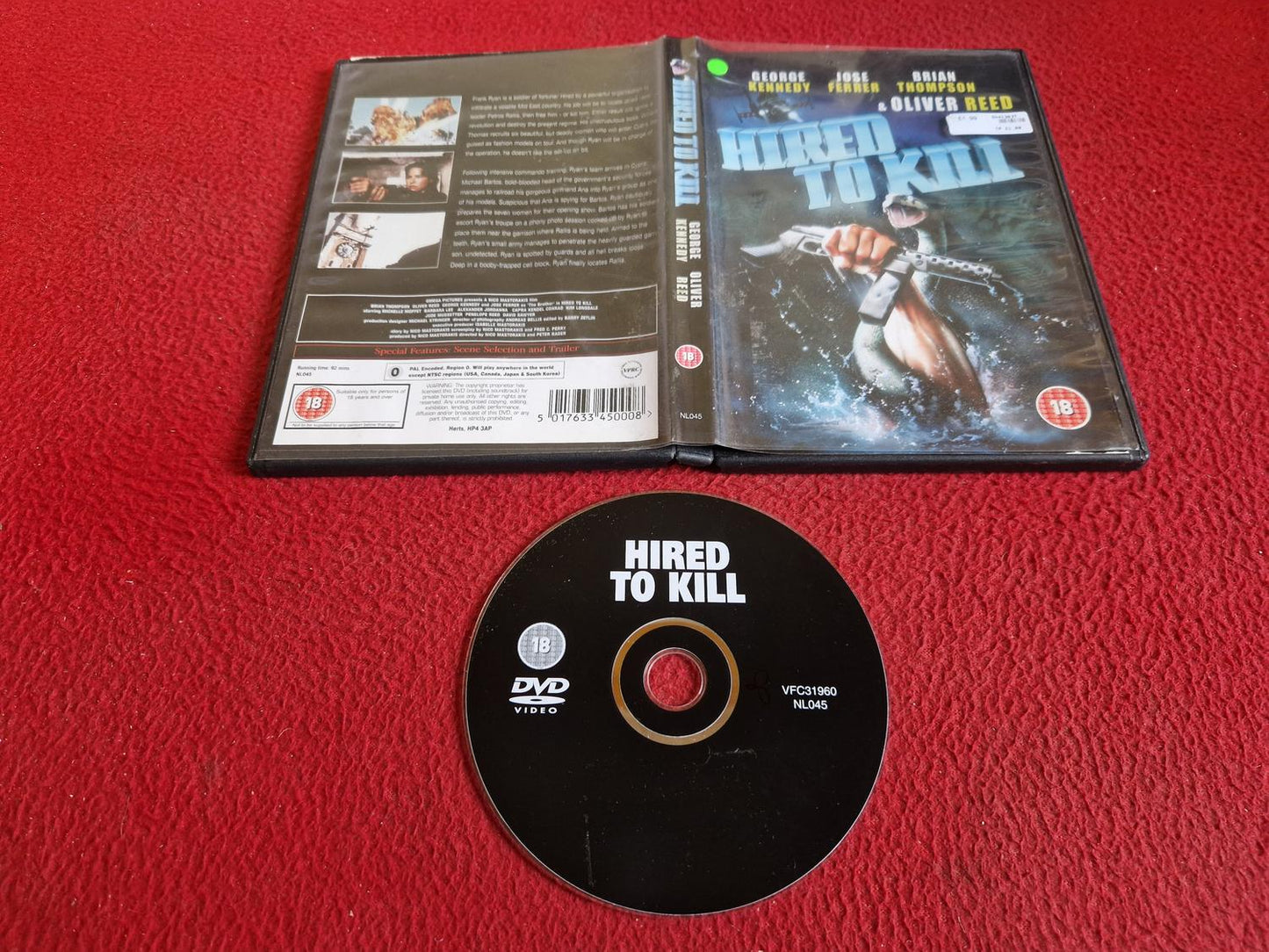 HIRED TO KILL DVD