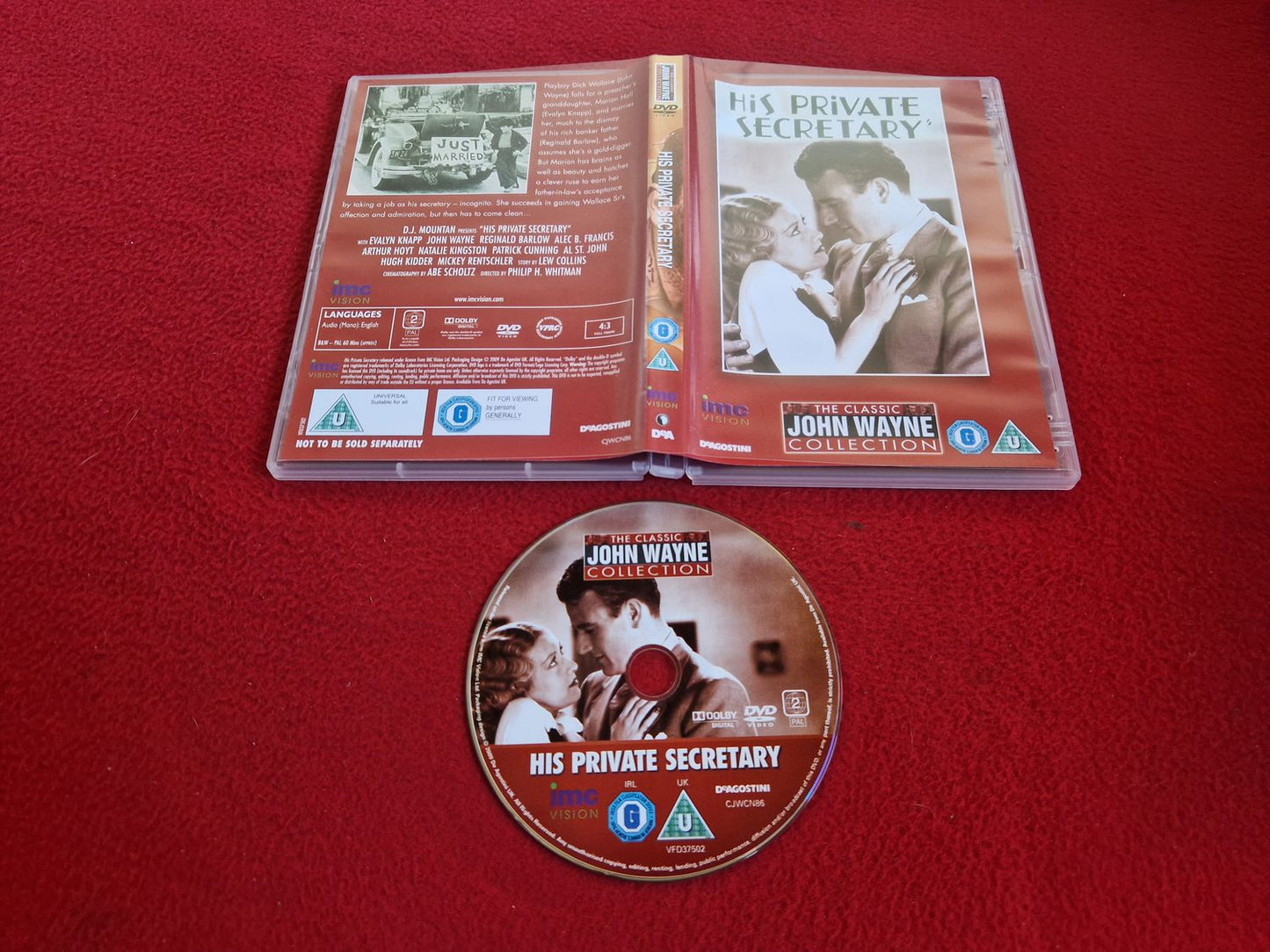 HIS PRIVATE SECRETARY [ JOHN WAYNE COLLECTION ] DVD