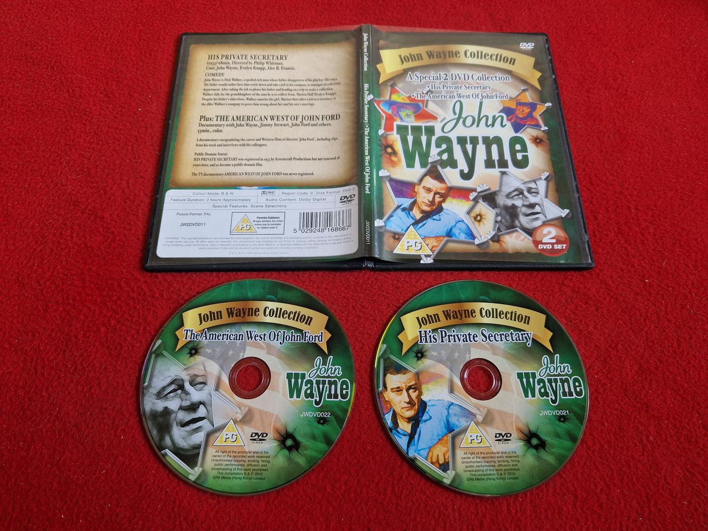 HIS PRIVATE SECRETARY / THE AMERICAN WEST OF JOHN FORD [ JOHN WAYNE COLL. ] DVD