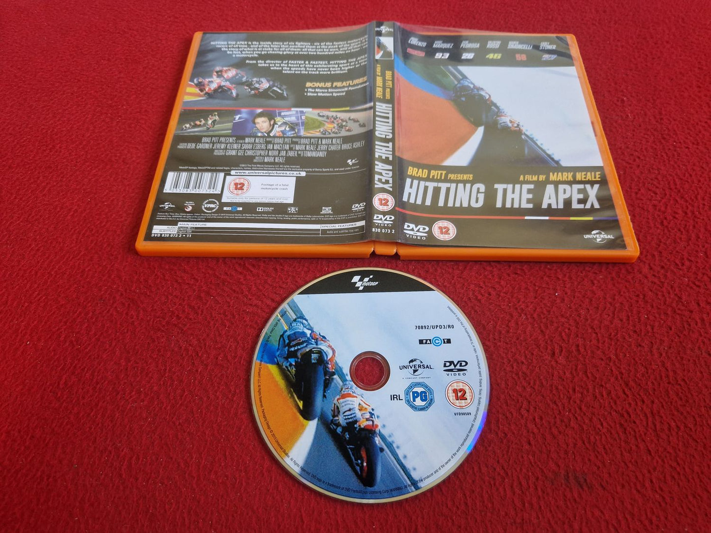 HITTING THE APEX DVD