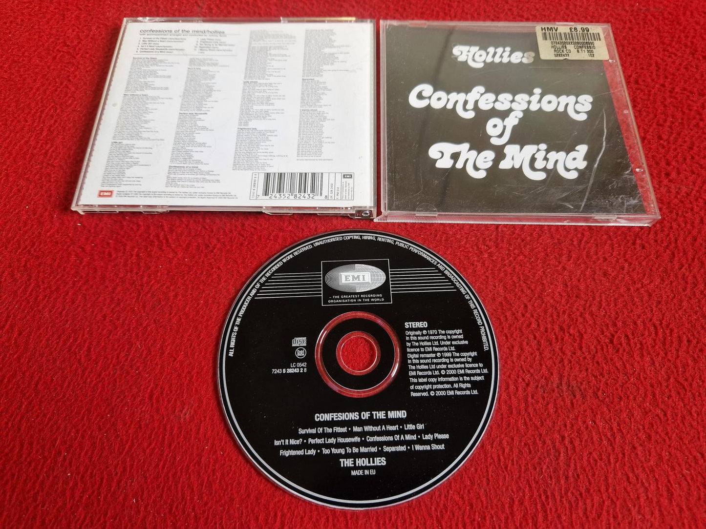 HOLLIES CONFESSIONS OF THE MIND CD