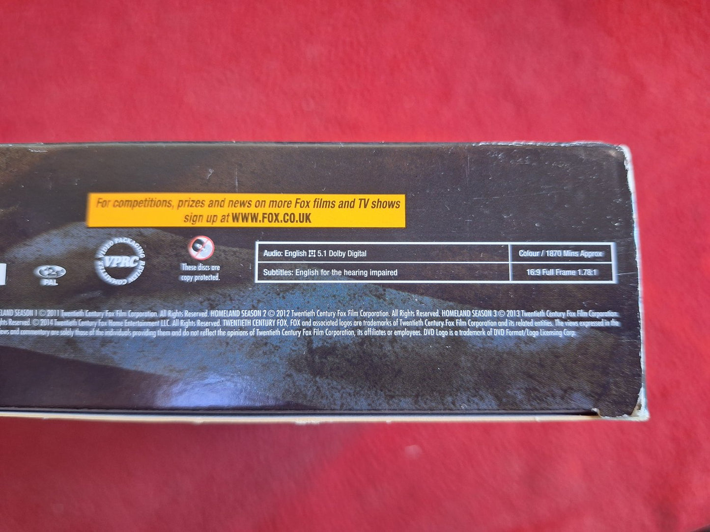 HOMELAND SEASONS 1 - 3 BOX DVD