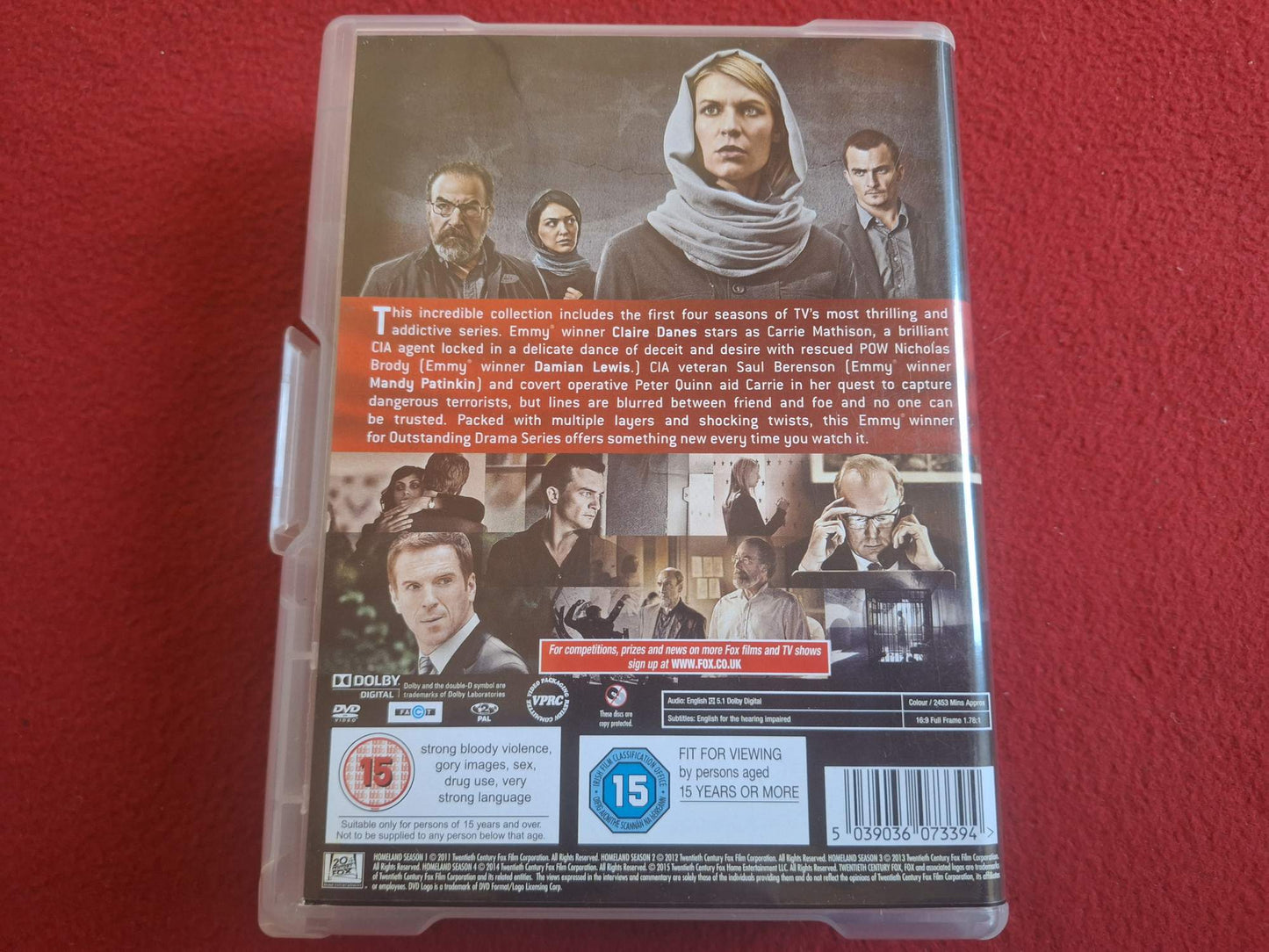 HOMELAND SEASONS 1 - 4 BOX DVD