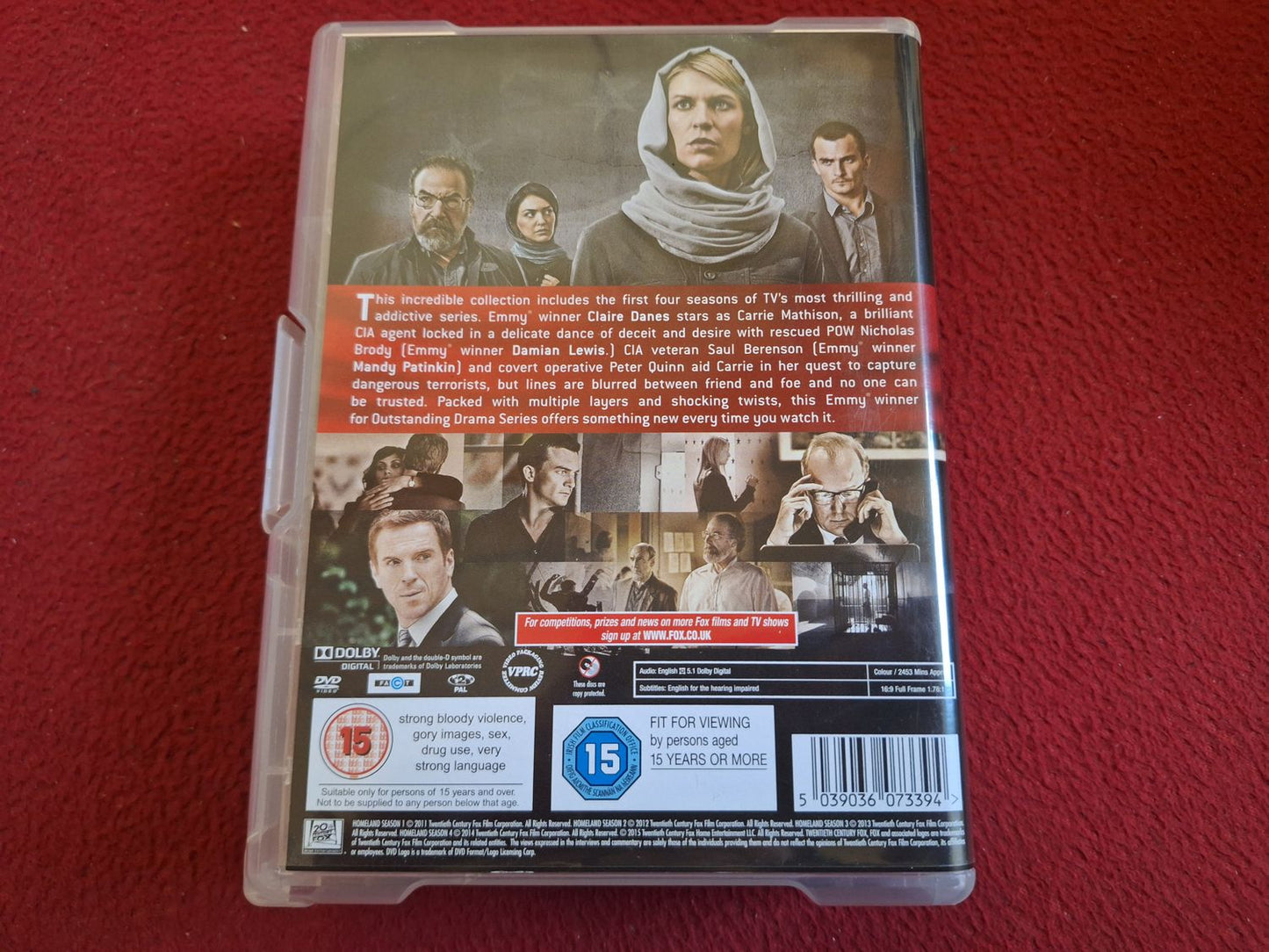 HOMELAND SEASONS 1 - 4 [ ENGELSK TEXT ] BOX DVD