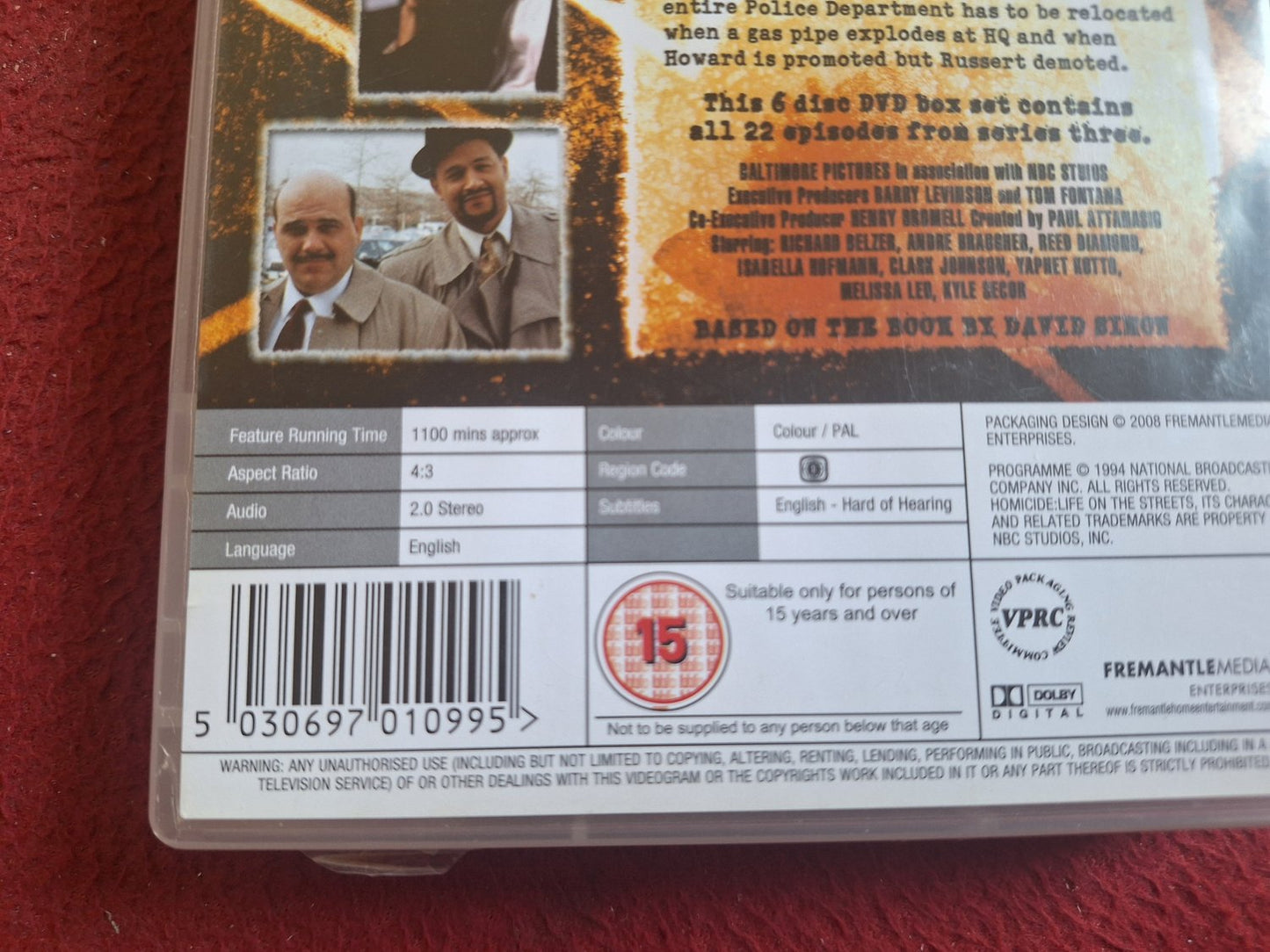 HOMICIDE LIFE ON THE STREETS SERIES 3 BOX DVD