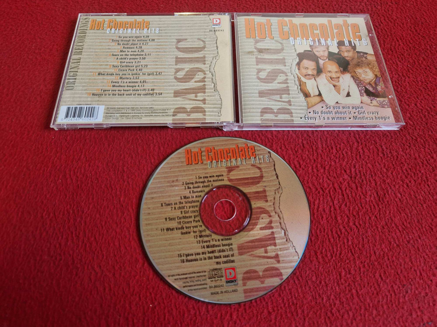 HOT CHOCOLATE BASIC ORIGINAL HITS CD