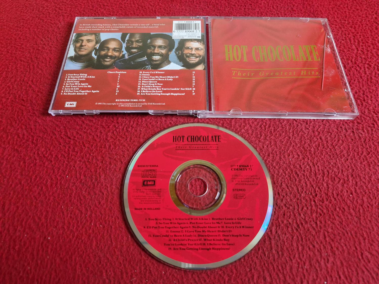 HOT CHOCOLATE THEIR GREATEST HITS CD