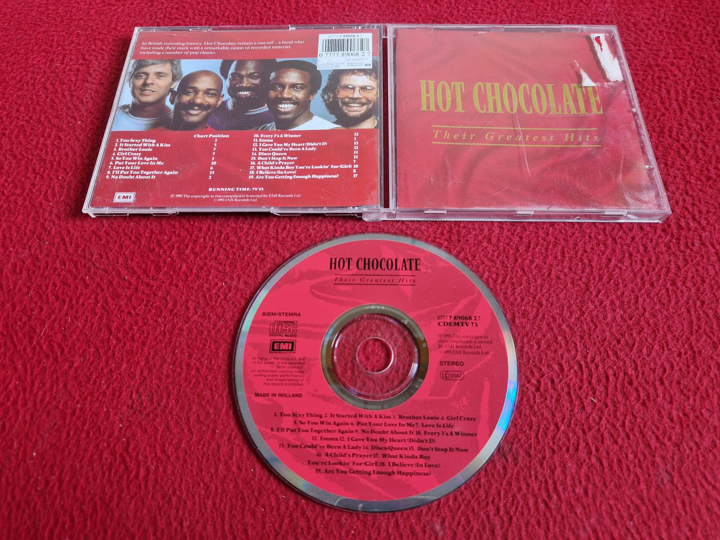 HOT CHOCOLATE THEIR GREATEST HITS CD