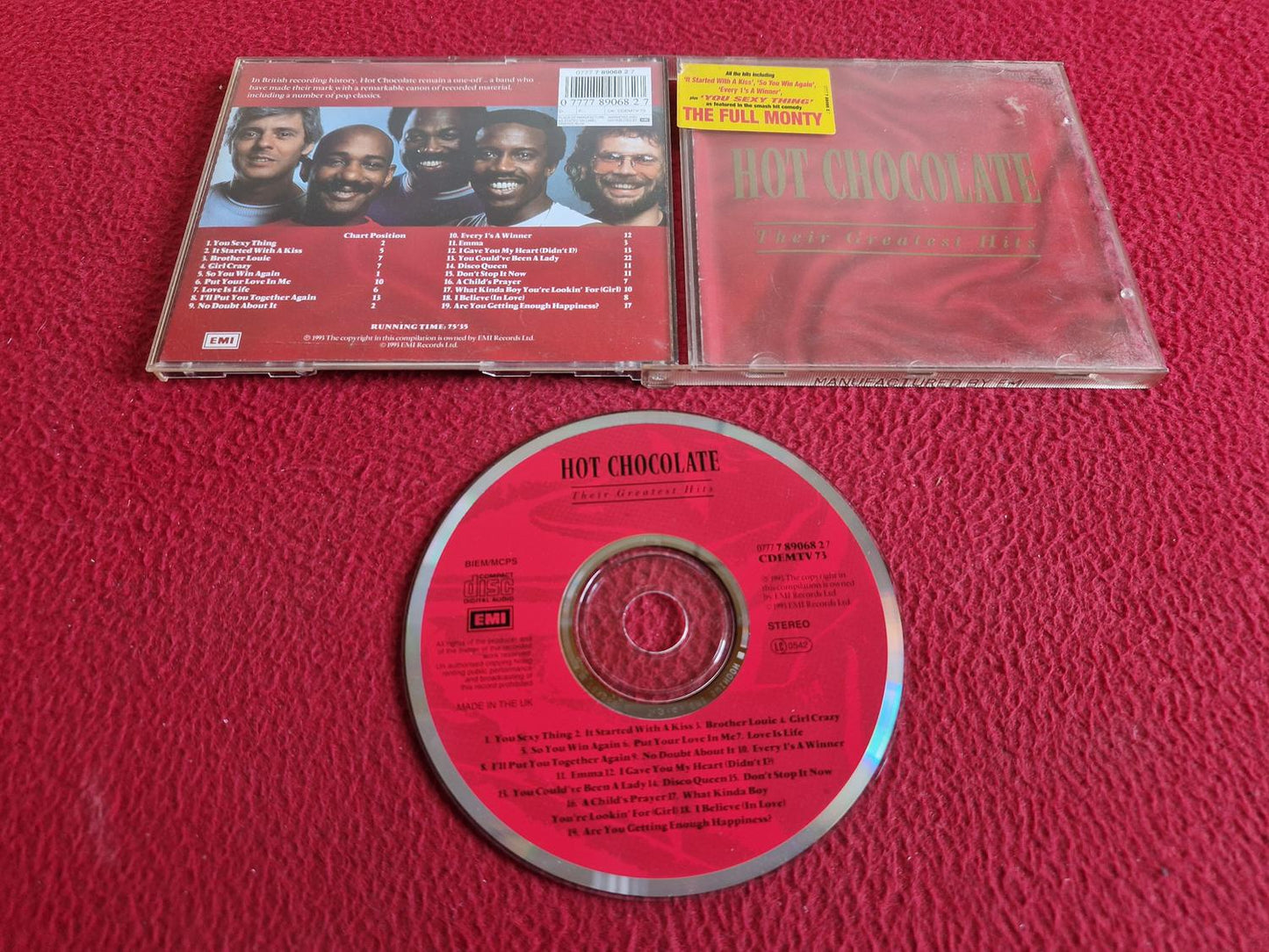 HOT CHOCOLATE THEIR GREATEST HITS CD