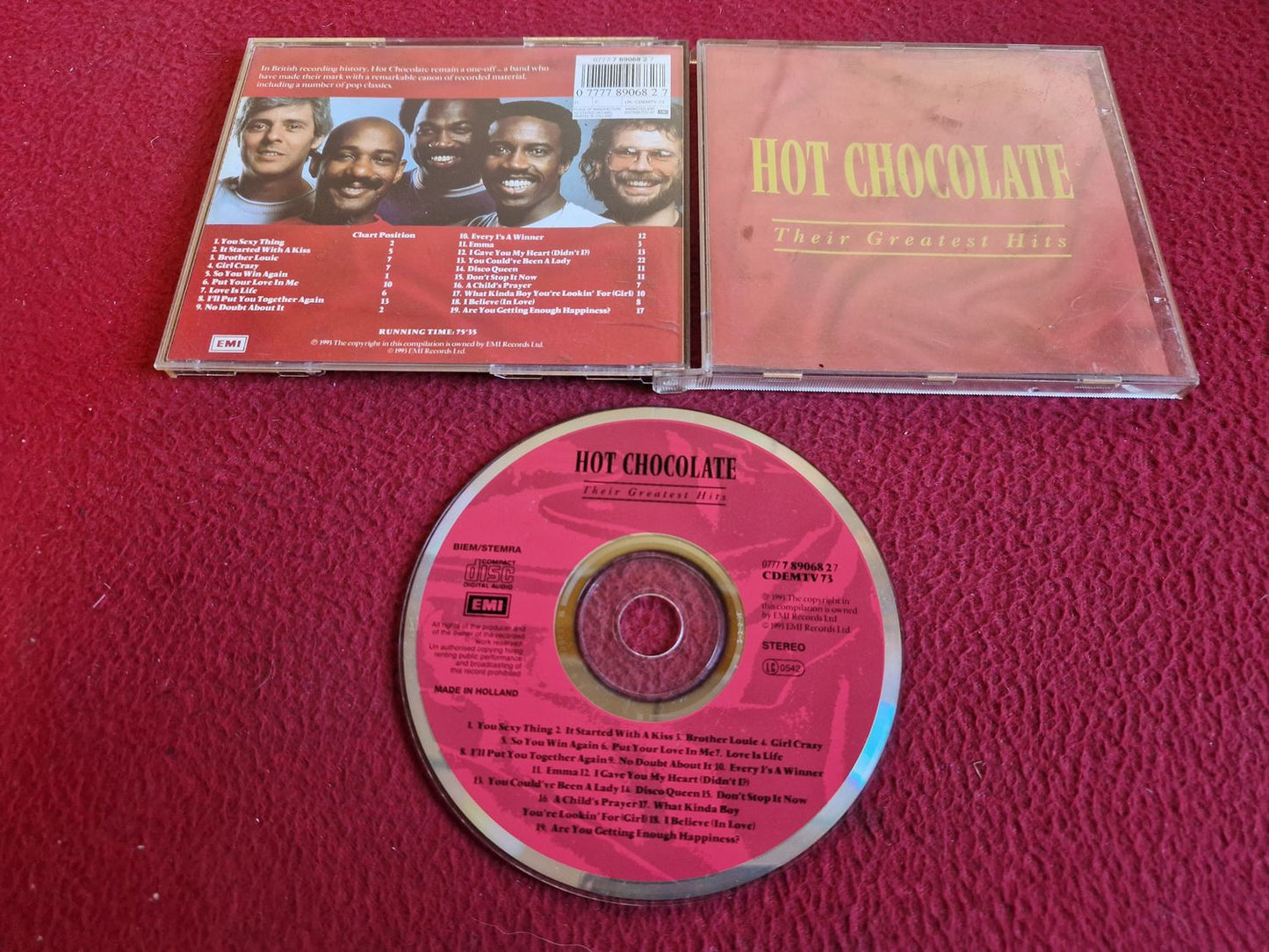 HOT CHOCOLATE THEIR GREATEST HITS CD